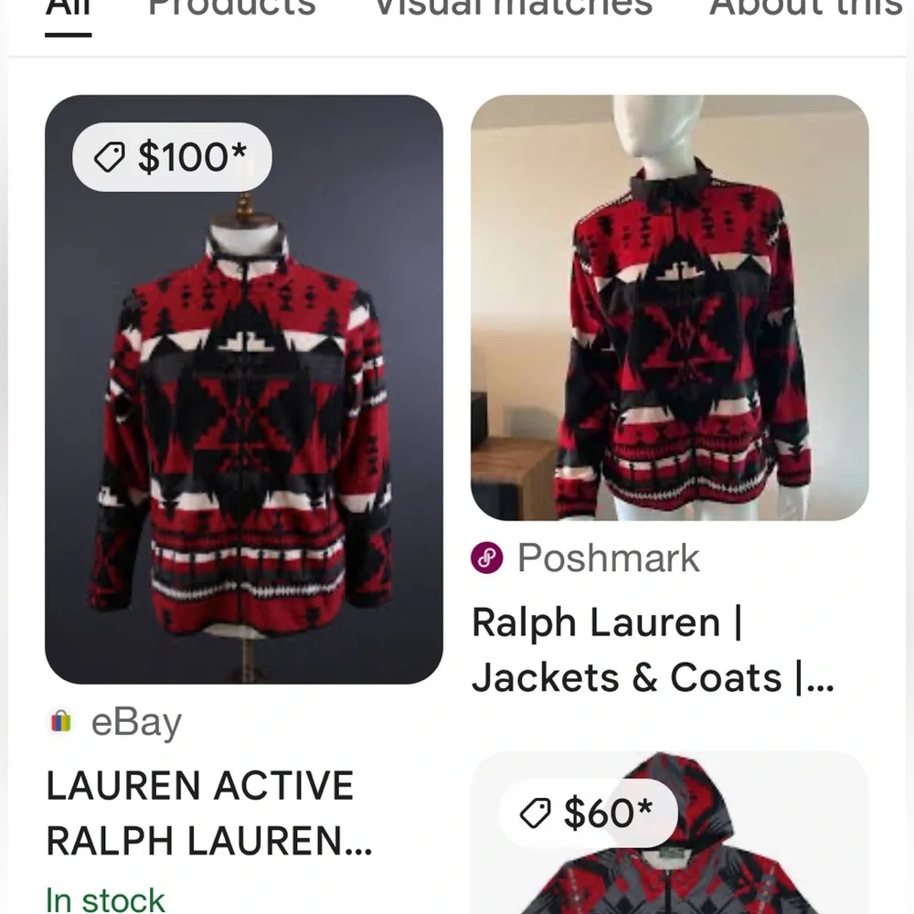 Ralph Lauren Red and Black Checkered Jacket